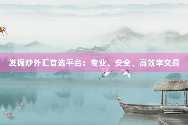 发掘炒外汇首选平台：专业、安全、高效率交易