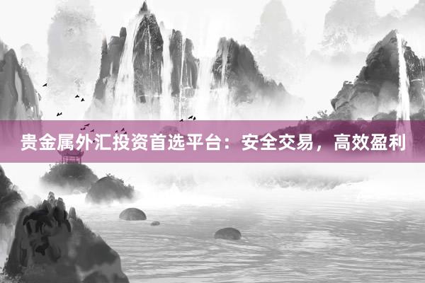 贵金属外汇投资首选平台：安全交易，高效盈利